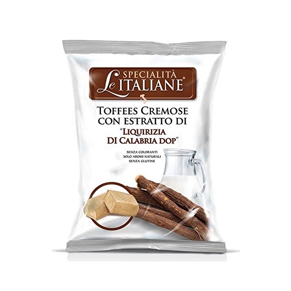 Serra, Calabrian Licorice Toffees - Morbide Crema Liquirizia di Calabria DOP 100g bag (5 pcs)