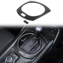 HAPPYHORSE - Panel de transmisión central compatible con Mazda MX-5 2016-2023 - Marco de raspador de consola de transmisión automotriz, calcomanía decorativo para accesorios interiores (negro mate)