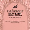 Satin Sheets Full [4-Piece, Blush Pink] Hotel Luxury Silky Bed