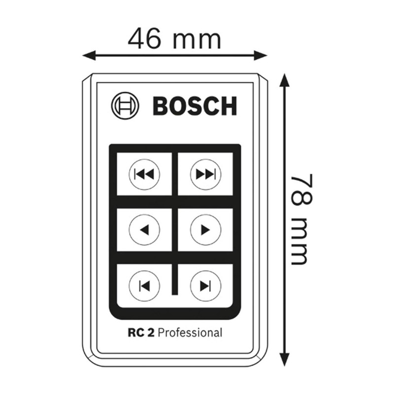 Bosch Professional Remote Control for GSL2 Automatic Floor Surface Laser
