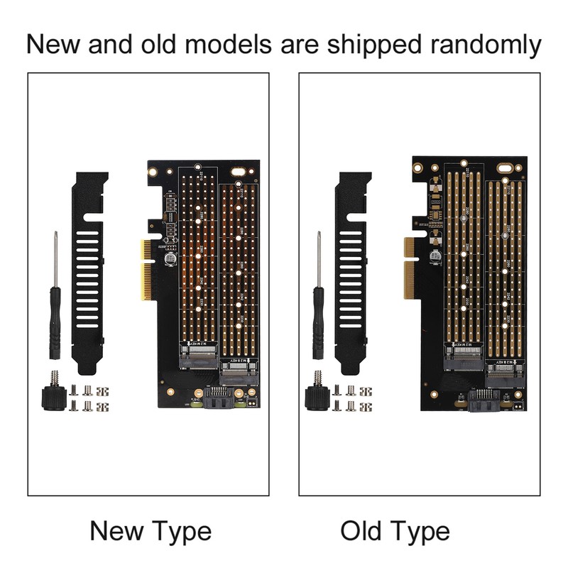 PCIE to M.2 SATA+NVME Dual Disk Expansion Card for 2230