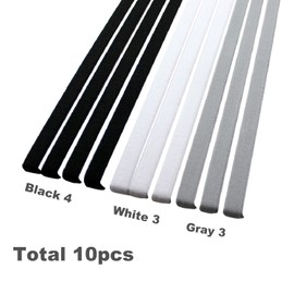 Diademas deportivas para niñas, antideslizantes, agarre atlético, elástico, para guía de sudor, al correr, fútbol, baloncesto, yoga, tenis, ciclismo, paquete de 10 (negro, gris y blanco)