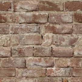 Red Brick Wallpaper Peel and Stick Faux Brown Brick Contact Paper Self Adhesive Fireplace Wallpaper for Bedroom Kitchen Backsplash Waterproof Red Chimney Contact Paper for Walls 78.7inL 17.3inW