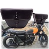 Triangle Synthetic Leather Motorcycle Side Saddle Bag For Cafe Racer
