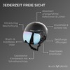 Black Crevice Ski Helmet, black, 54-57 cm