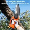 6-Inch Mini Cordless Chainsaw, Battery Powered Hand Held Electric Saw,