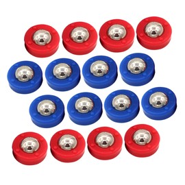 OHPHCALL 16pcs Tabletop Shuffleboard Mini Shuffleboard Pucks Shuffleboard Table Pucks Rolling Balls Supplies