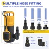 Acquaer 1HP Sump Pump 4948GPH Submersible Drain Pump with Automatic