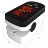 ChoiceMMed Black Finger Pulse Oximeter - Blood Oxygen Saturation Monitor