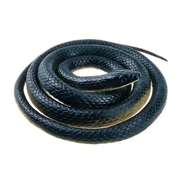 Realistic Rubber Fake Snake Toy 50 Inch Mamba for Garden Props and Practical Joke