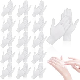 36 Guantes Blancos de Algodón para Dormir con Las Manos Secas. Guantes Suaves para Dormir, Unisex, Ideales para Personas con Eccema Y para Hidratar Durante La Noche. Guantes Elásticos Tipo Spa