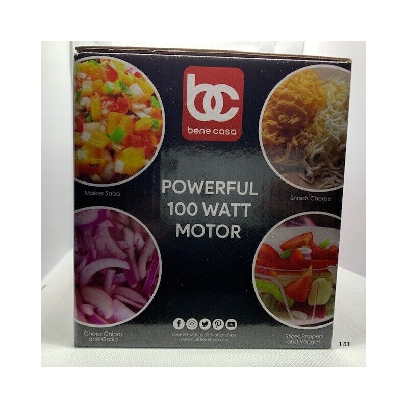 Bene Casa Mini Chopper/ Mini cortador de Alimentos ( Red