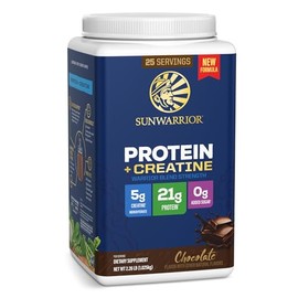 SUNWARRIOR Organic Chocolate Warrior Strength Protein Creatine, 36.1 OZ