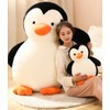 EXQULEG Penguin Cushion Plush Toy Penguin Soft Toy Cuddly Toy
