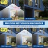 Retisee 6 Pack Solar Street Lights Outdoor 320° Wide Angle