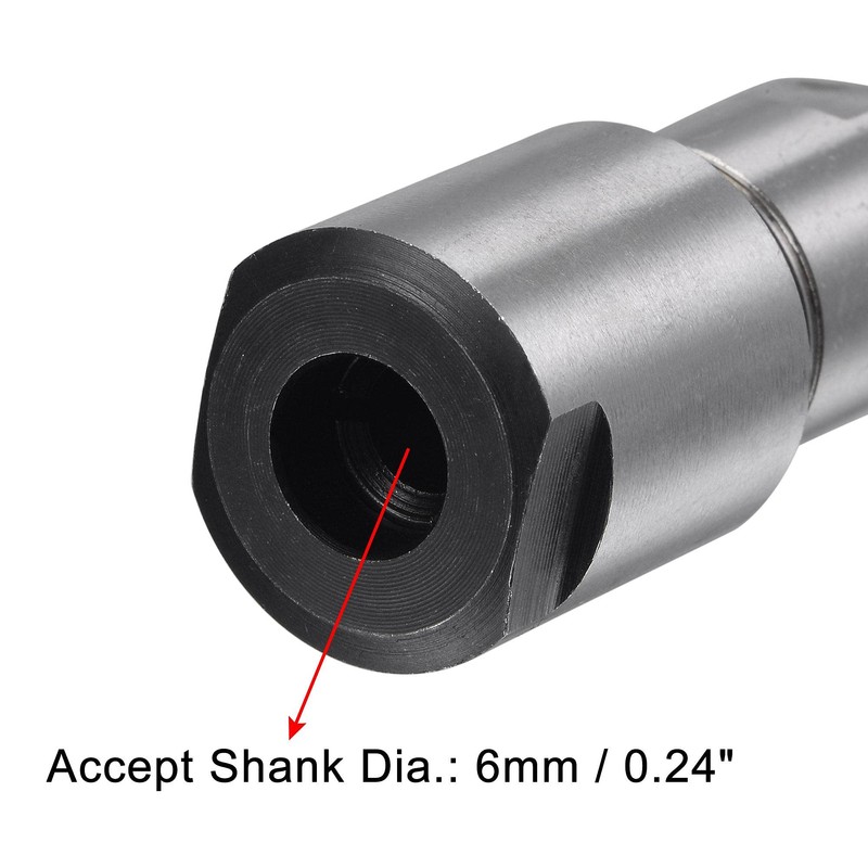 sourcing map Router Collet Extension Rod Converter Adapter 6mm to