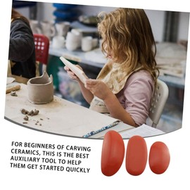 CORHAD 1Set Mud Rib Sculptural Clay Tools for DIY Pottery Artists Durable Sculpting Tools for Crafting and Modeling Clay Comfortable Kidney Shape for Easy Use