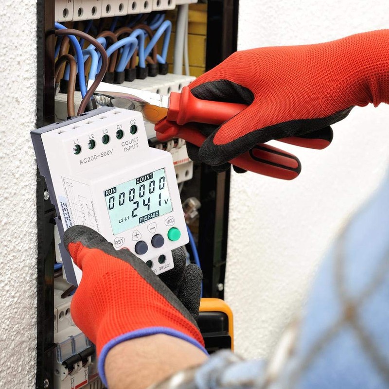 YWBL-WH RD6-W LCD Display Under Over Voltage Phase Sequence Protector