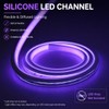 Silicone LED Channel 16.4FT, Flexible Neon Tube Light Cover for