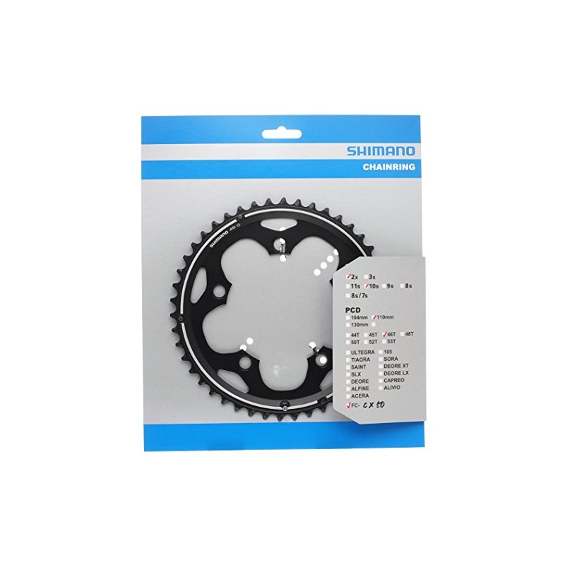 SHIMANO FC-CX50 chainring, 46T G-type, black