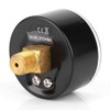 Axial Pressure Gauge, Brass Components 1/4 BSPT Pressure Durability for
