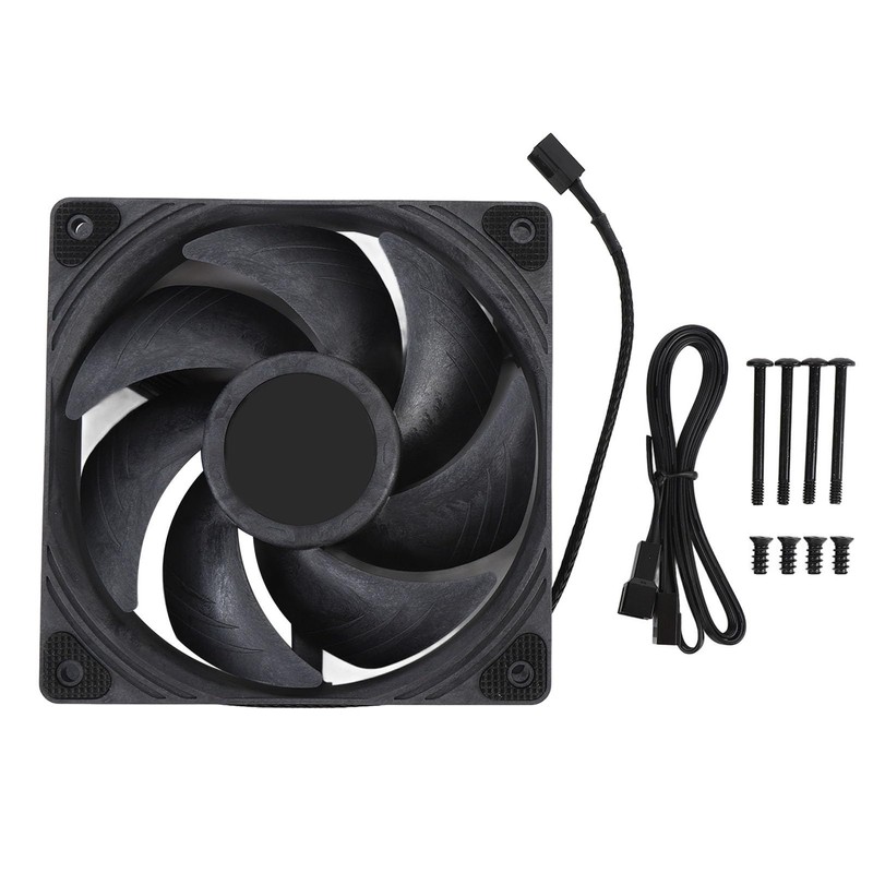 120mm Case Fan, 4pin PWM Silent Computer Fan, 3000RPM Double