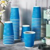 DAILYPACK 12 oz Coffee Cups with Lids and Straws, 100