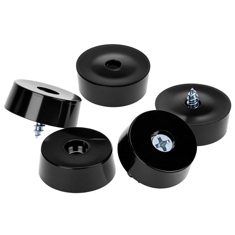 QWORK® 20-Pack 1-Inch Rubber Feet with Stainless Washers and Screws