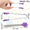 Shindel Small Tongs, 5.1 Inch Mini Tongs for Kids, Cute