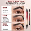 Lápiz Líquido para Cejas Erinde Doble Punta 4D – Perfilado