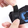 BURNLAB Gym Gloves Pro (Black and Blue, Small)