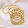KBRPEY 7 Piece Bracelet Set for Women Girls Gold Beads