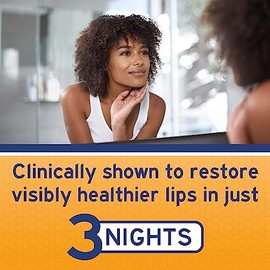 Neosporin Lip Health Overnight Healthy Lips Renewal Therapy Petrolatum Lip Protectant, 0.27 onzas (paquete de 1)