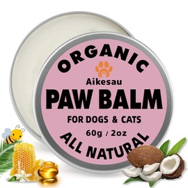 Coconut Scented Paw Balm for Dogs & Cats – 60g Moisturizing Pet Paw Cream, Healing Pad Protection for Dry Cracked Paws, Safe Lickable Formula with Shea Butter & Beeswax, All-Season Use