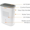 Crane Compact Dehumidifier for 300 Sq Ft Rooms, 0.5 Gallon