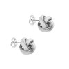 Tuscany Silver Large Polished Knot Stud Earrings