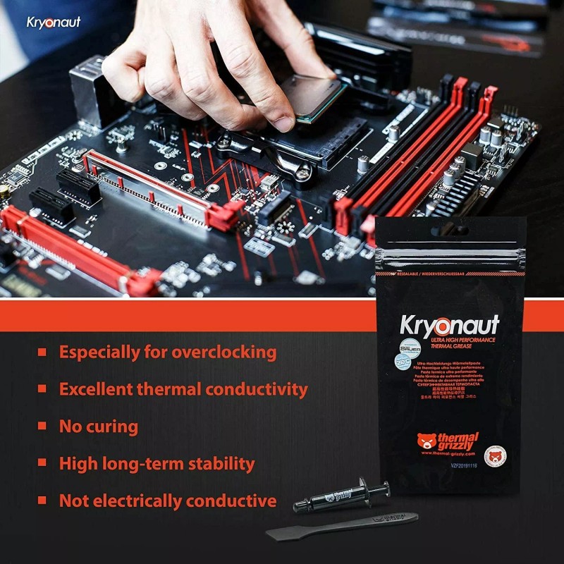 Thermal Grizzly Kryonaut 1g High Performance Thermal Paste
