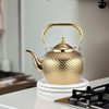 Alunsito Teapot for Stove Top, Stovetop Tea Kettle, Food Grade