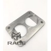 KLM T6 to DUAL 2.5" TRANSITION TURBO FLANGE THREADED 1/2"