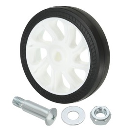 PATIKIL 5" Air Compressor Wheels, Universal Air Compressor Wheel Replacement Part with 0.46" Dia. Hole for Easy Mobility, White