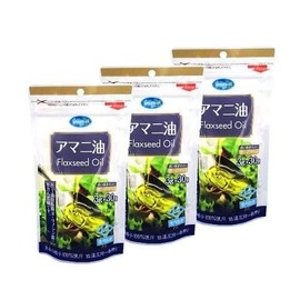 Asahi Linseed Oil (0.1 oz (3 g) x 30 Bags x 3 Bags, Domestic Filling, Low Temperature Compression, Convenient to Carry