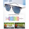 BIRCEN Polarized Sunglasses for Men UV-Protection: Acetate Retro Trendy Fashion