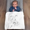 Azeeda 'Love Of Music' Cotton Baby Blanket/Shawl (BY00040142)