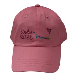 Birdie Babe Ladies Golf Hat Hot Pink Bling Womens Golf Cap