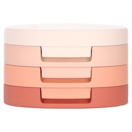 Kaja Beauty Bento, Bouncy Chrome, Shimmer & Matte Eyeshadow Trio, 16 Peach Madeline, 0.14 oz (4.1 g)