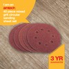Amtech V4096 40 Piece Mixed grit Circular Sanding Sheet Set