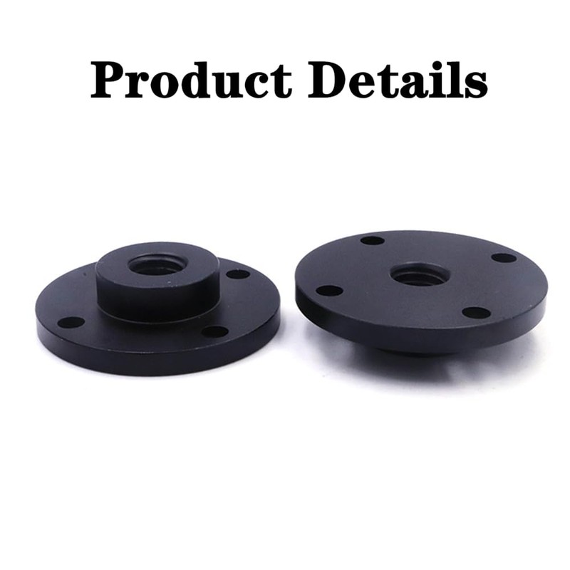 Zhouocea 1-Pack Microphone Wall Mount Black Flange Mount Microphone Holder