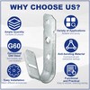 Gisafai 200 Pcs Cable Support J-Hook, 3/4 Inch Metal Garage