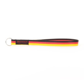 Zentauron Schlandband Stylish Multifunctional Keyring with Black/Red/Gold Design, Perfect Accessory for Sports Fans and Expression of Love for Home, Black red gold