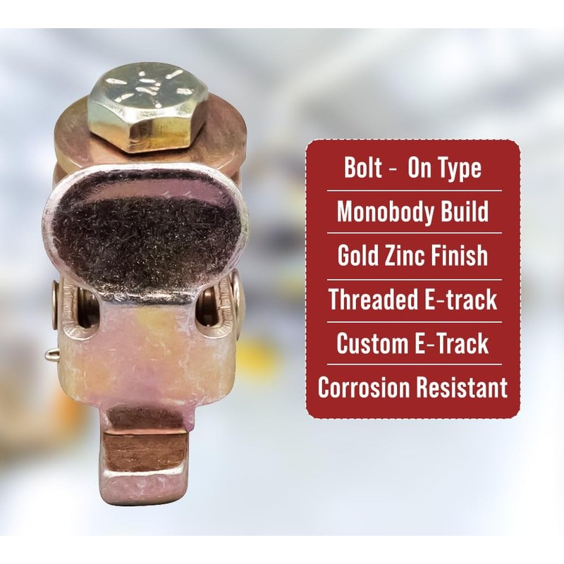 Mytee Products (4 Pack) E-Track Threaded Fitting for Customising E-Track